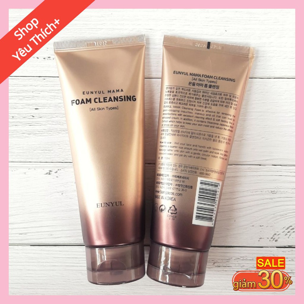 Sữa rửa mặt eunyul mama cleansing foam