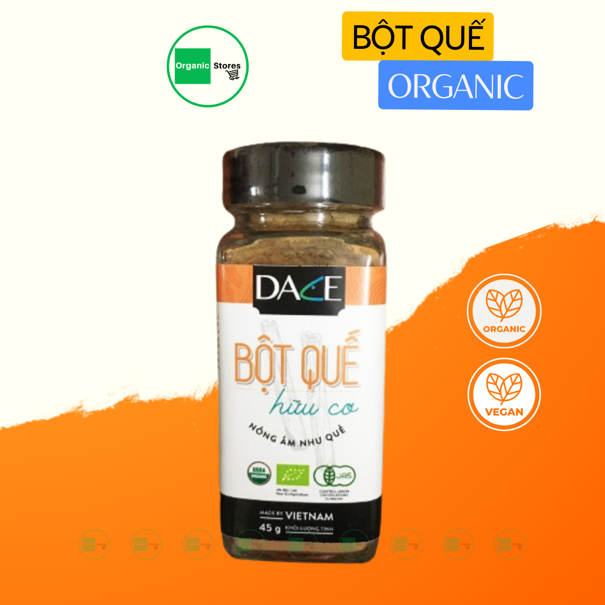 Bột quế hữu cơ 45gr - dace