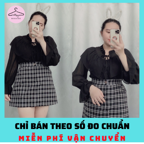 Áo sơ mi tiểu thư tay loe bigsize | áo sơ mi bèo linhh nguyễn bigsize