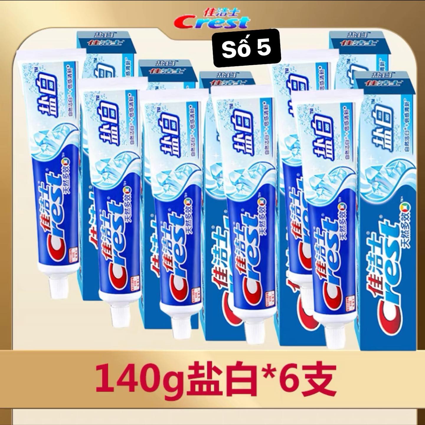 Kdr crest 4 mùi+2,2% phí lzd