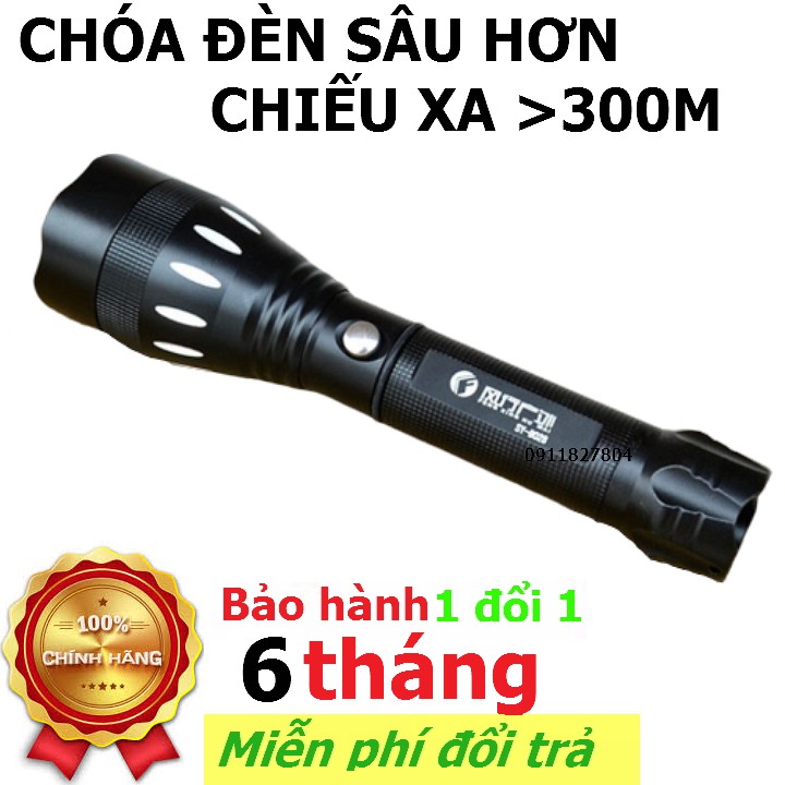 Đèn pin cầm tay soi siêu xa siêu sáng FX-8028,đèn pin led cầm tay chống nước,đèn pin đi phượt