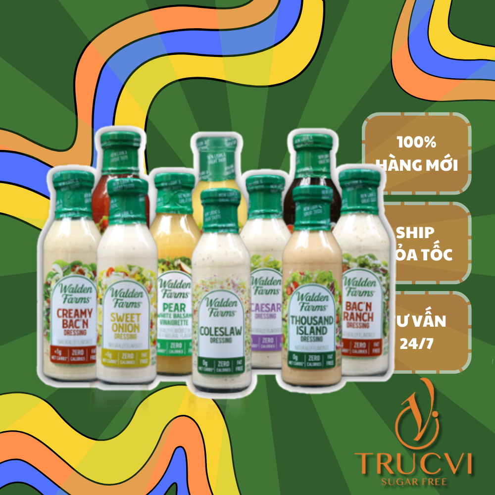 Sốt Salad không đường không calo Walden farms