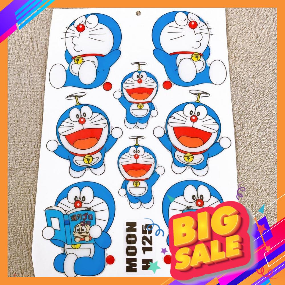 [SALE SỐC] BỘ TEM DẬP NỒI NHIỀU STICER,DECAL MẪU ĐÔREMON CHONG CHÓNG TRE SIÊU CUTE