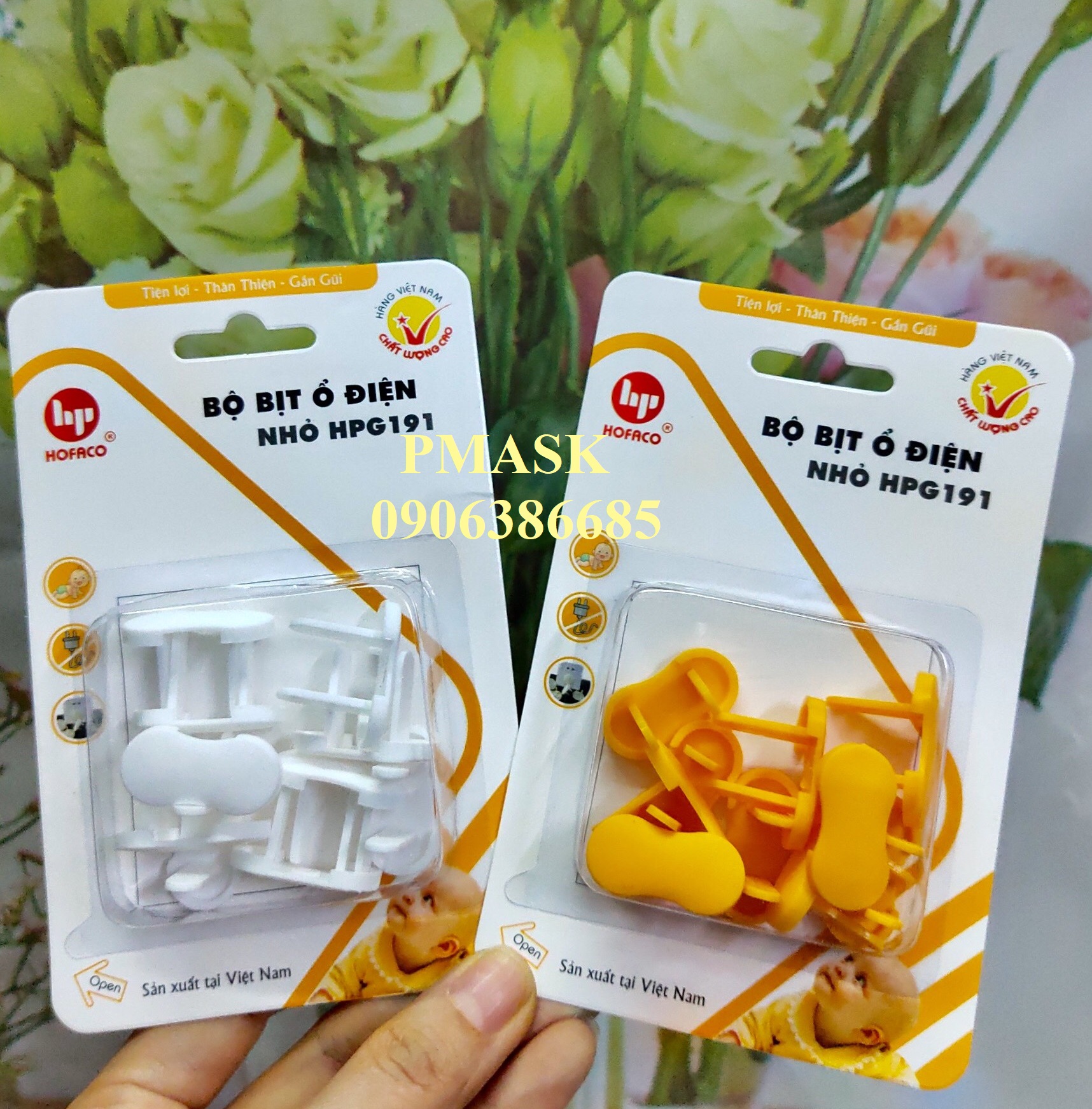 Nút bịt ổ điện an toàn hofaco 10 cái - hàng việt nam chất lượng cao hpg191