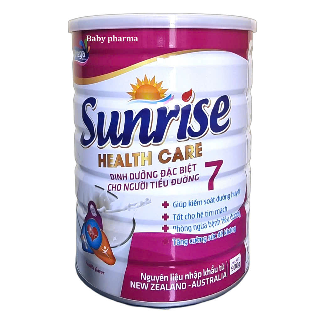[900Gr/Box, Expiry Date 2027] Sunrise Health Care Nutritional Milk for Diabetics.