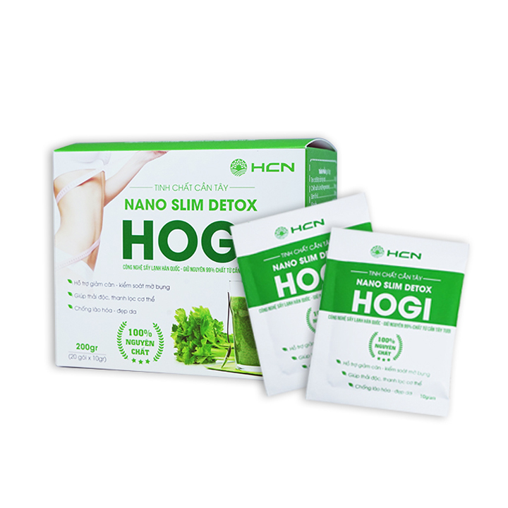 Tinh chất cần tây Nano Slim Detox Hogi hỗ trợ giảm cân kiểm soát mỡ bụng, thải độc cơ thể, chống lão hoá