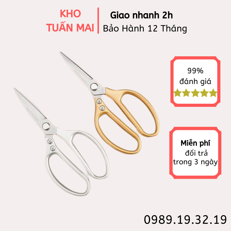 Kéo cắt gà Nhật Bản SK5 cao cấp cán cầm kim loại có thể cắt gà, kéo cắt cây