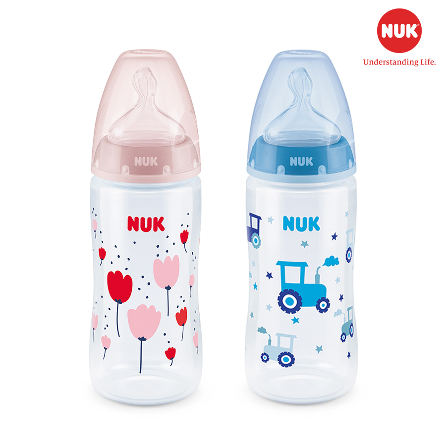Bình sữa nuk pp cảm biến nhiệt 150ml và 300ml