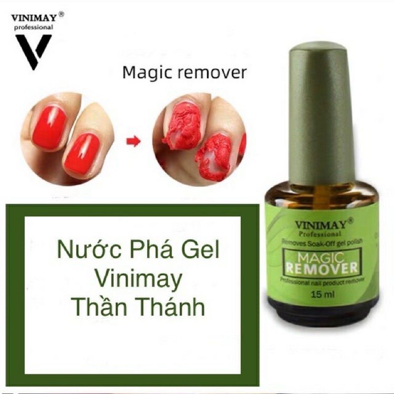 Nước phá gel Vinimay Chai Nước Ủ Phá Sơn Gel chuyên dụng cho dân làm móng