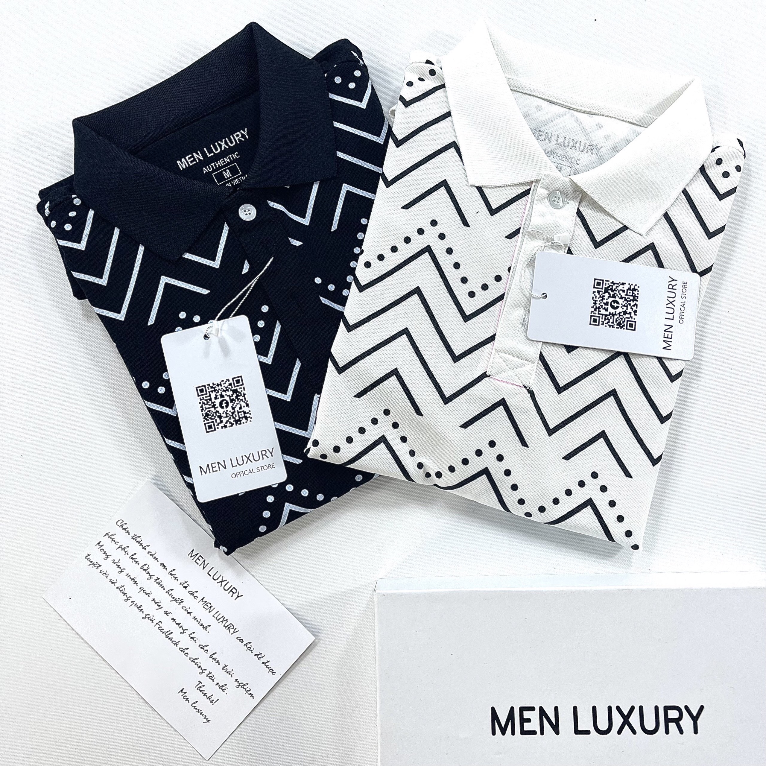 Áo thun Polo nam cổ bẻ sọc hoa văn cực đẹp MEN LUXURY vải cá sấu Cotton xuất xịn