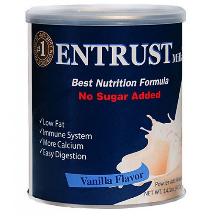 Sữa bột không đường Entrust Milk hộp 400g