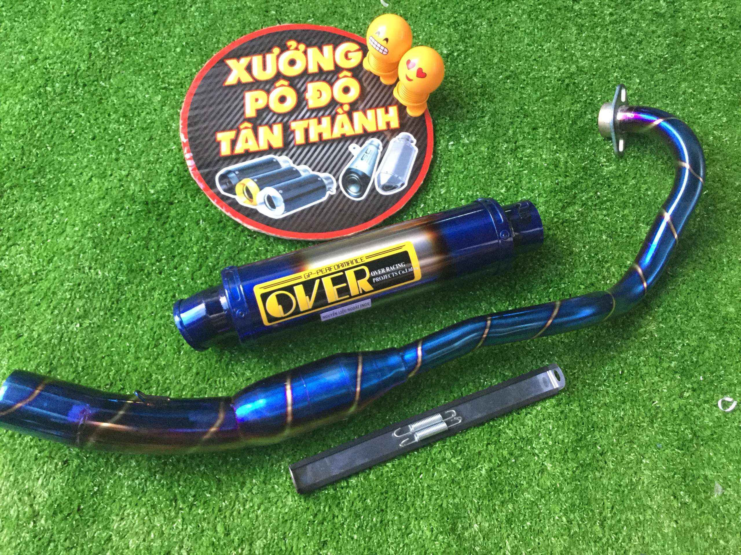 Bộ pô over full cổ bầu hơi titan exciter 150