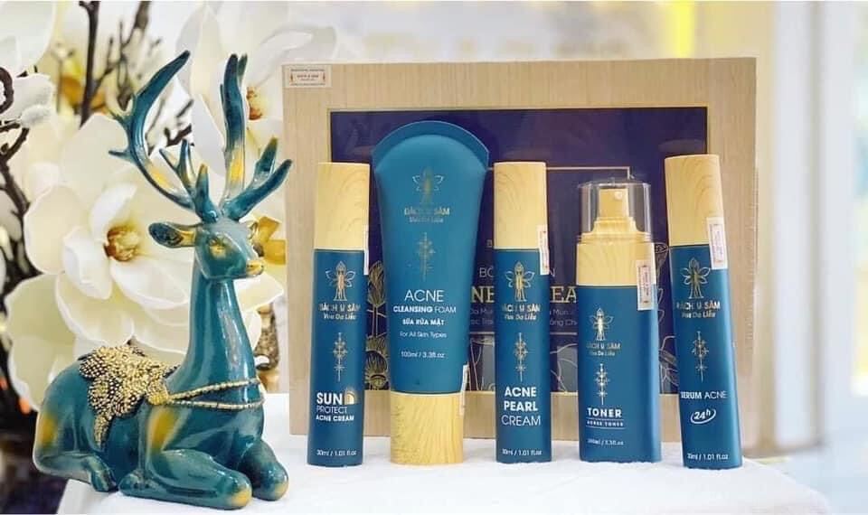 Bộ Mụn Bách Y Sâm Bộ chăm sóc da tại nhà cho da dầu, da mụn (Bộ Mụn 5 sản phẩm)