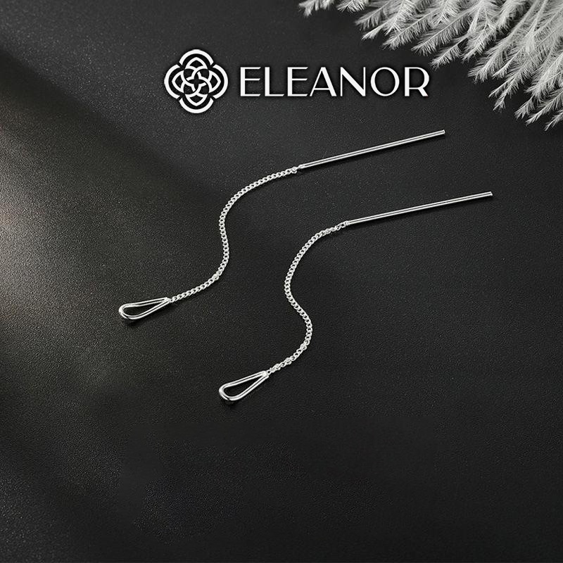 Bông tai nữ chuôi bạc 925 dáng dài Eleanor Accessories khuyên tai sợi mảnh phụ kiện trang sức 4294