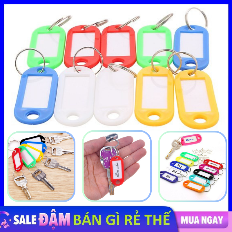 Móc khóa ghi chú hành lý, đánh dấu chìa khóa, treo túi xách tiện lợi - thẻ ghi nhớ gắn móc chìa khóa / thẻ treo đánh dấu hành lý/ vali siêu tiện dụng