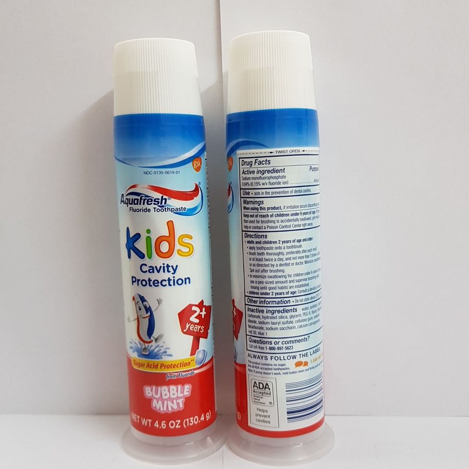 Kem đánh răng Aquafresh Kids Cavity Protection 130g