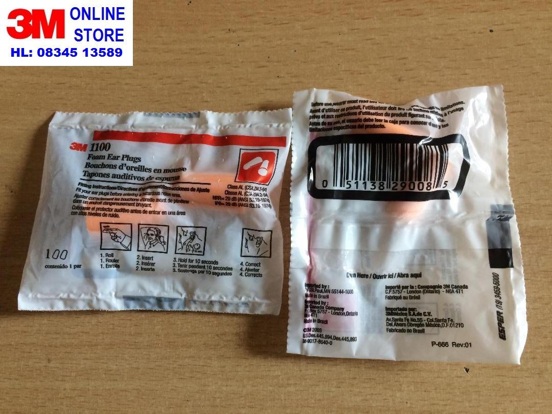 COMBO 5 đôi nút tai giảm ồn 3M 1100 không dây