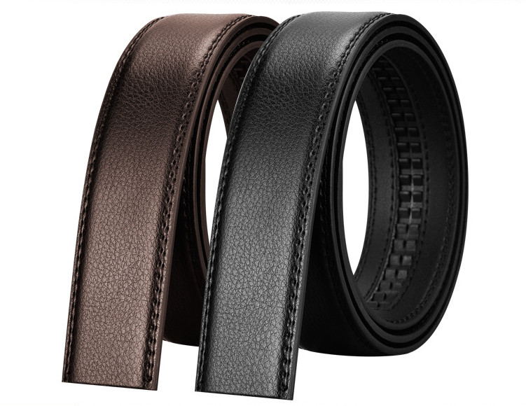 Thắt Lưng Nam , Dây Nịt Nam Minh Tâm Da Bò 3 Lớp May Viền , Dùng Cho Khóa Tự Động Thời Trang Nam MT334-53 , Đen or Nâu