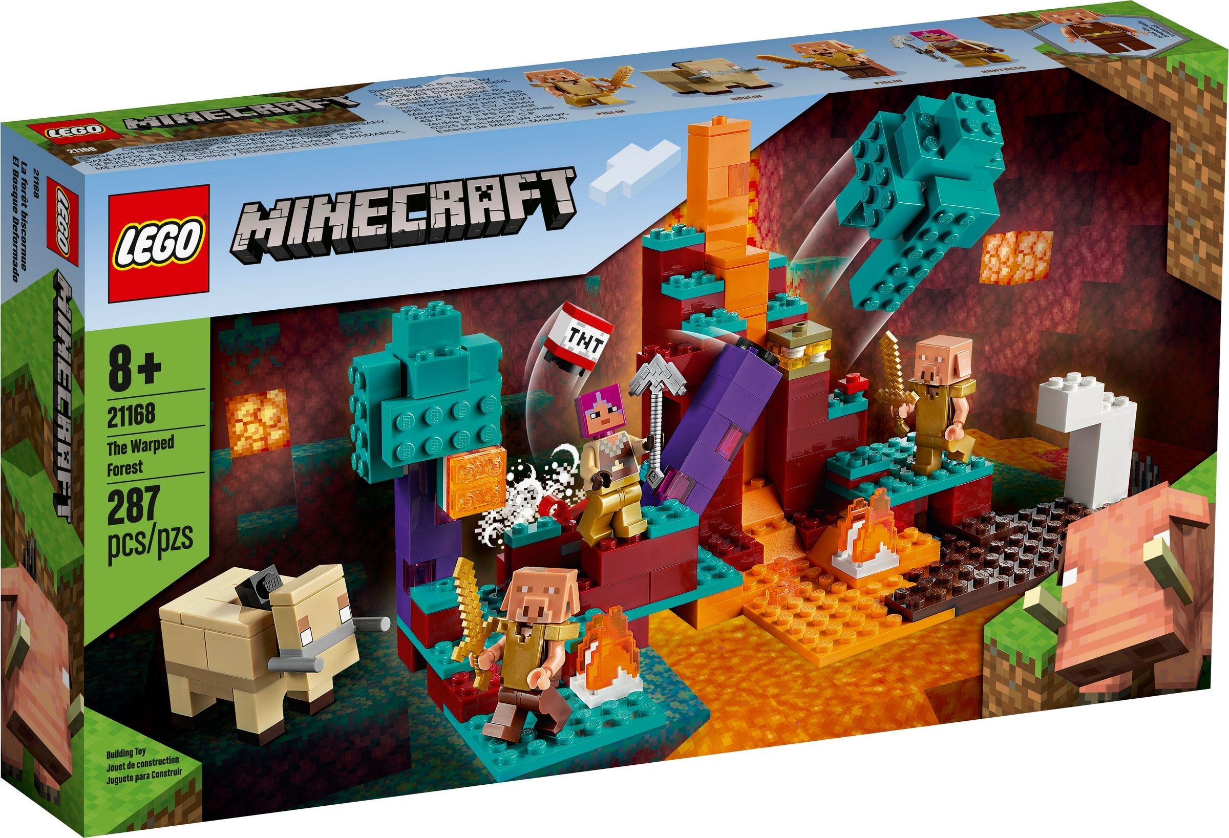 [Có sẵn] 21168 LEGO Minecraft The Warped Forest - Khu rừng sinh thái Warped