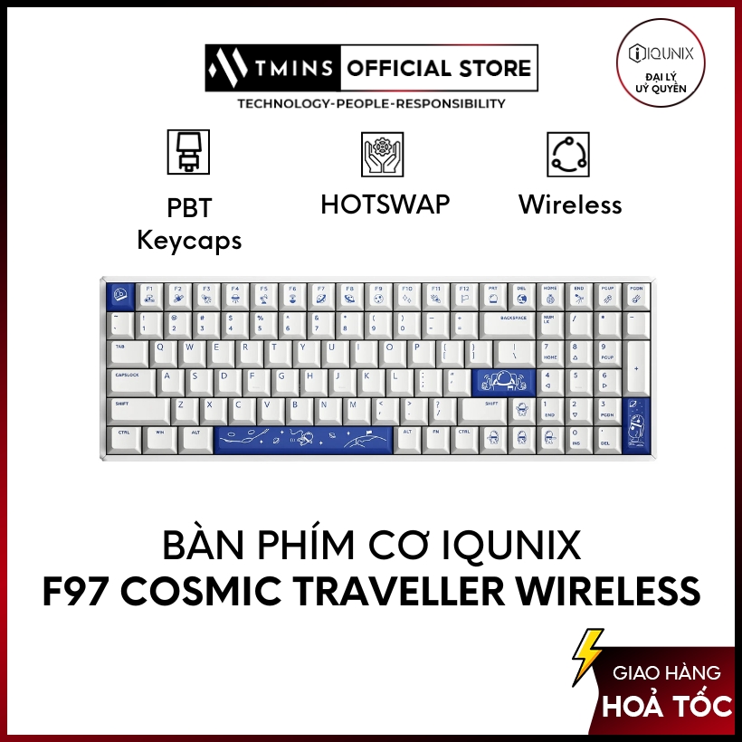 Bàn phím cơ IQUNIX F97 Cosmic Traveller  - Hàng Chính Hãng - Bảo Hành 12 Tháng
