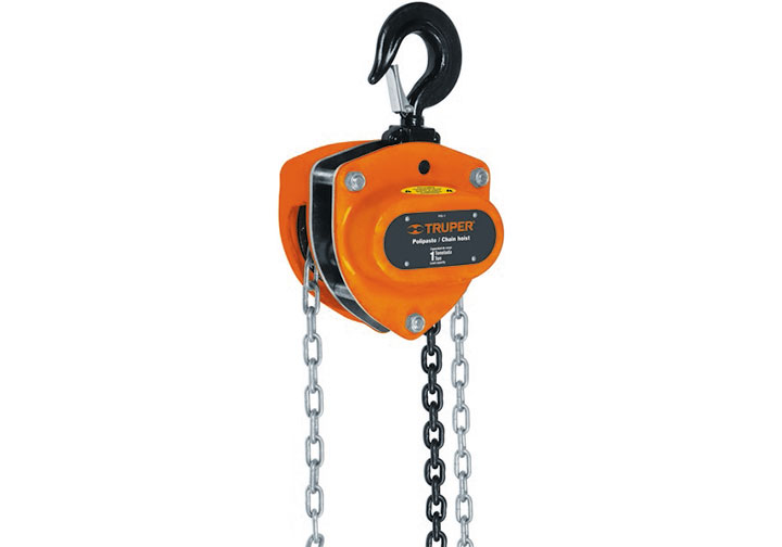 Palăng xích công nghiệp kéo tay 3m, 1.0 tấn, truper - 16824 trọng lượng palăng: 12.3kg pol-1