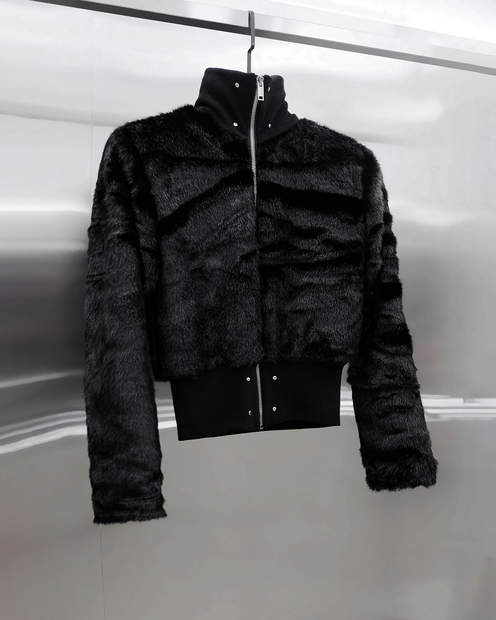 Áo bomber lông rich fur bomber jacket - ak082