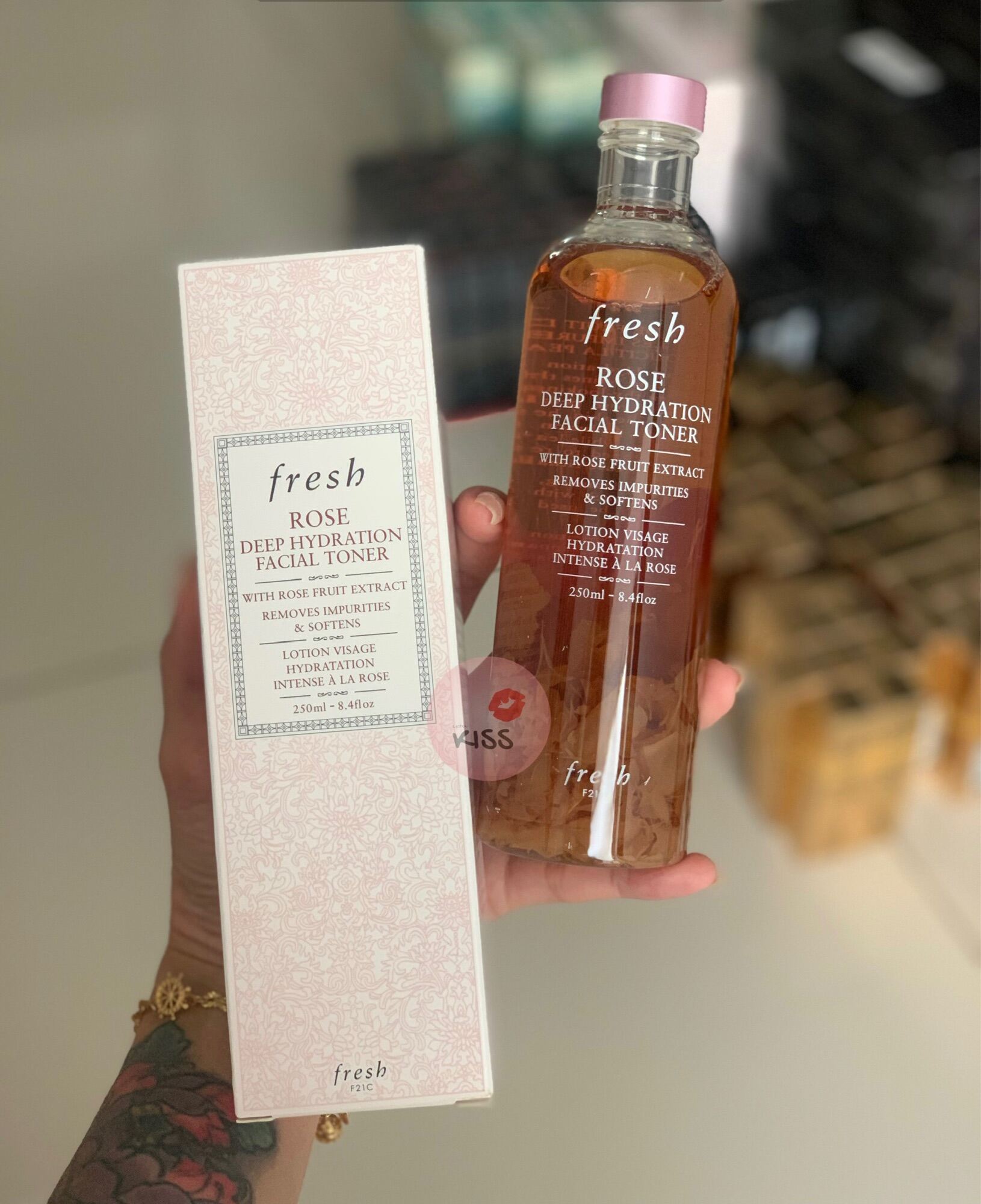 [FreeShip Max] - Nước Hoa Hồng Toner Fre$h Rose - Kiss cosmetics