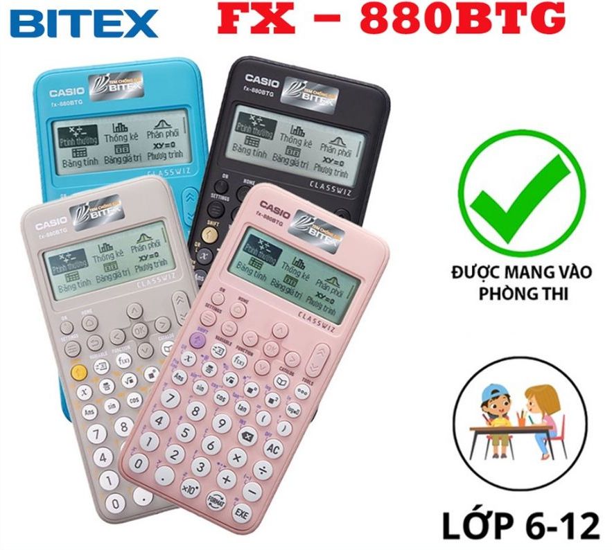 Máy tính casio fx 880 btg chính hãng