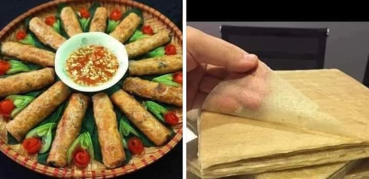 Lá ram hà tĩnh- bánh tráng cuốn chả giò, cuốn nem loại ngon đặc biệt