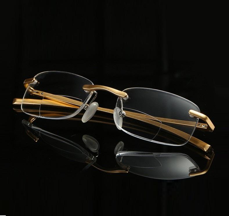 Kính viễn thị hai tròng nhìn xa và gần cao cấp Nhật Bản hợp kim titan cực nhẹ