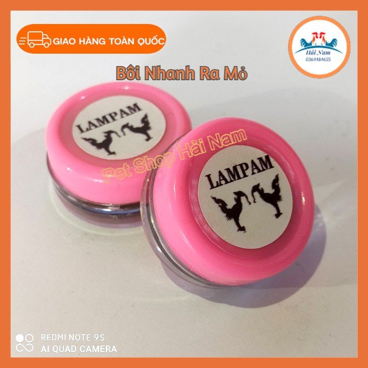 Bôi Mỏ Hồng LamPam- Combo 3 lọ- nhanh mọc mỏ cựa cho gà đá-thuốc gà đá hiệu quả.
