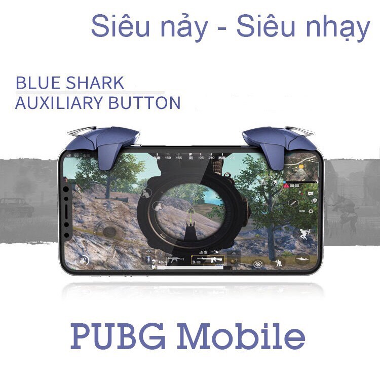 Nút chơi game cá mập siêu nhạy hỗ trợ game PUBG mobile, freefire,...