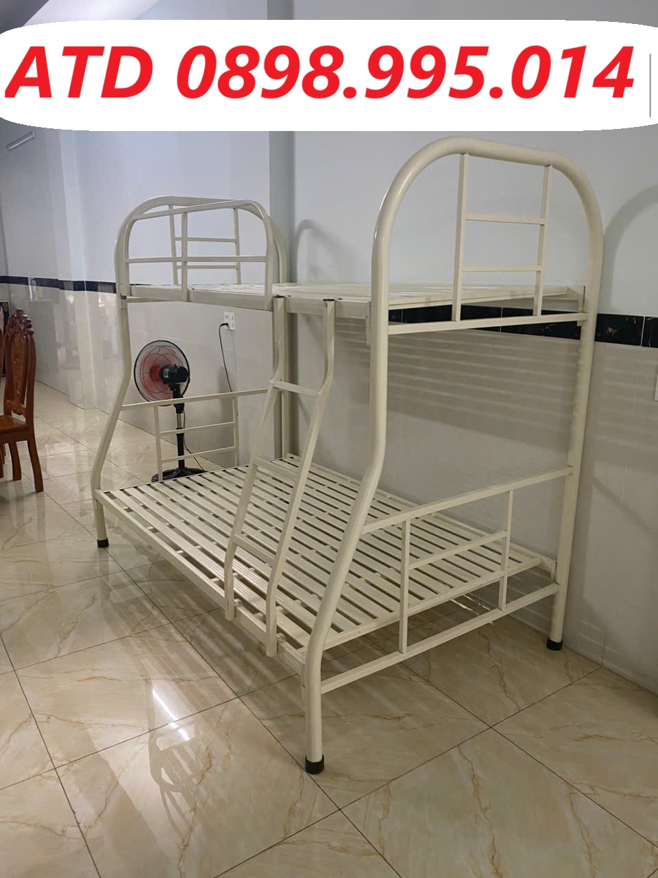 Giường Tầng Sắt Giá Rẻ đủ kích thước 80cm 1m 1m2 1m4 1m6 Dài 2m (giao hàng nhanh HCM - có lắp ráp tại nhà)