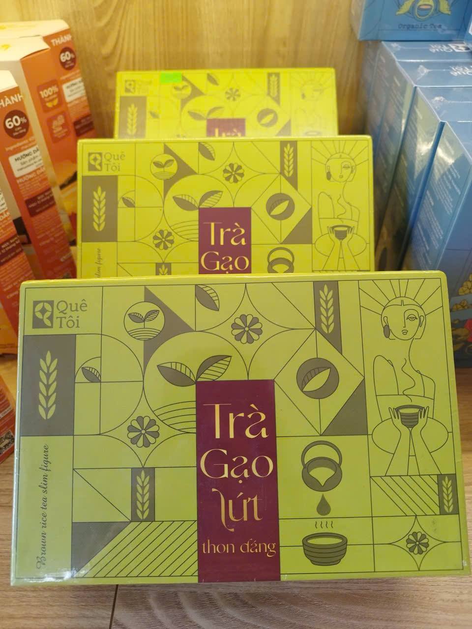 HỘP TRÀ GẠO LỨT – THỨC UỐNG THANH NHẸ, PHÙ HỢP LÀM QUÀ TẶNG