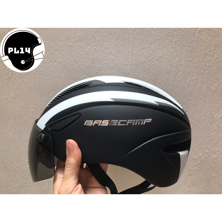 Nón xe đạp Basecamp Có Kính Nhiều Màu