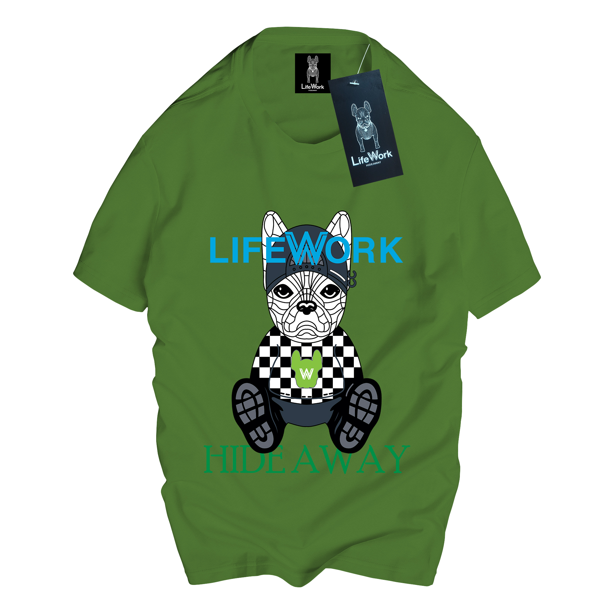 Áo Phông life work chính hãng Chất liệu Cotton 100% vải mềm mịn, thoáng mát ( Full Size 35KG - 125KG ) life work 05