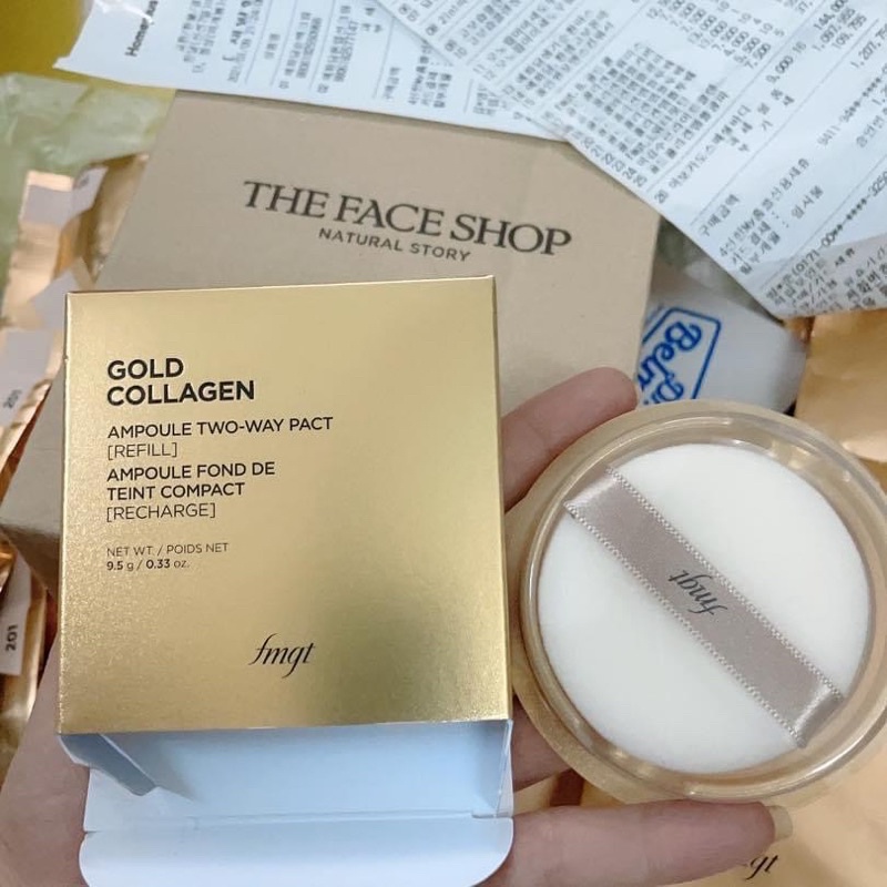Lõi Phấn phủ Gold Collagen Ampoule Two- Way Pact