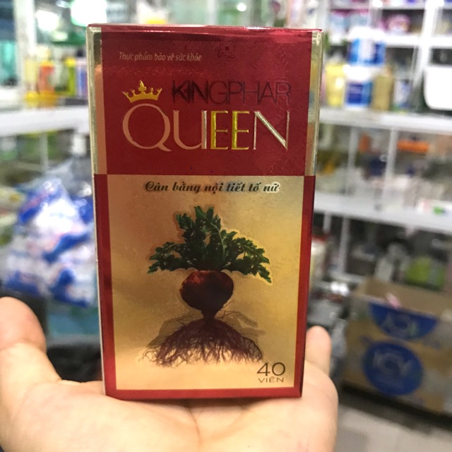 Viên uống cân bằng nội tiết tố nữ Kingphar Queen -Giúp giảm bốc hỏa , khô hạn ,  Hỗ trợ làm đẹp da, cải thiện nám, sạm da, tàn nhang .