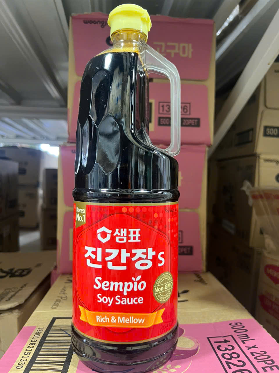 Xì dầu sempio jin S hàn quốc, nước tương jin s 1.7l - 샘표 진간장 S