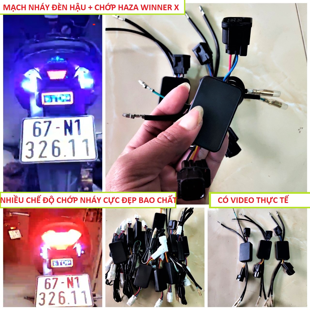 MẠCH STOP CHỚP ĐÈN HẬU + HAZA ĐÁ ĐÈN XI NHAN WINNER X CỰC ĐẸP 2IN1, MẠCH HAZA XE MÁY SIÊU ĐẸP , MẠCH TẠO CHỚP ĐÈN HẬU , MẠCH CHỚP HẬU XE MÁY , MẠCH HAZA XE MÁY ĐÁ ĐÈN , ĐỒ CHƠI ĐỘ XE MÁY , PHỤ KIỆN ĐỘ XE MÁY