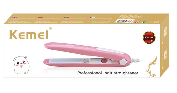 Máy duỗi tóc mini kemei 331