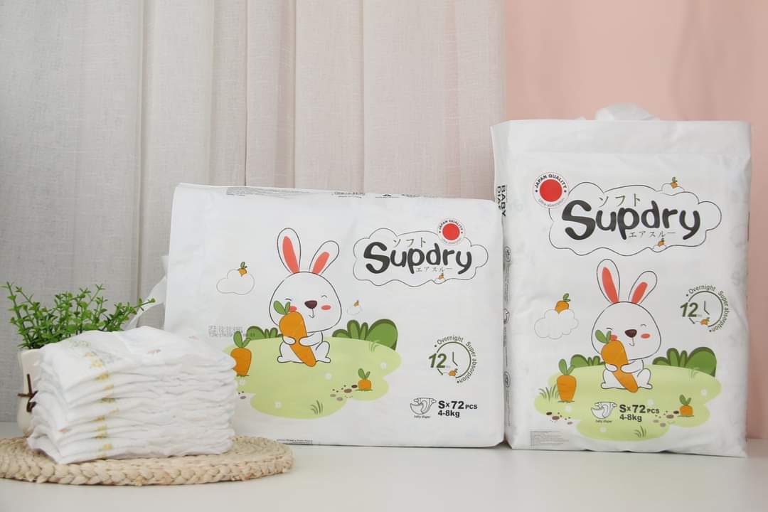 Bỉm/ Tã dán/ Supdry Siêu Mỏng, Siêu Nhẹ, Siêu Thấm cho mùa hè