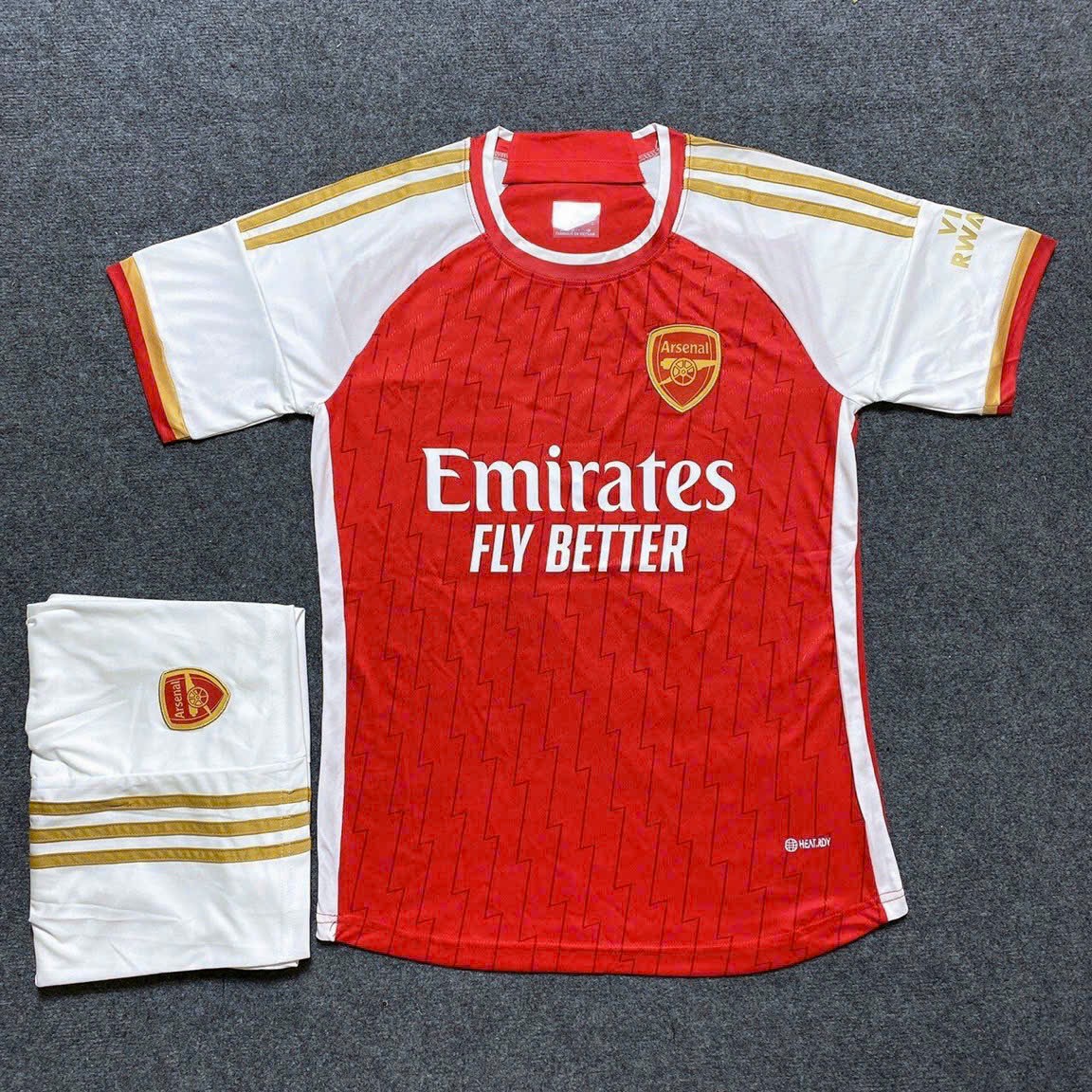Áo Quần Bóng Đá CLB Arsenal -VẢI MÈ KIM THÁI Cao Cấp