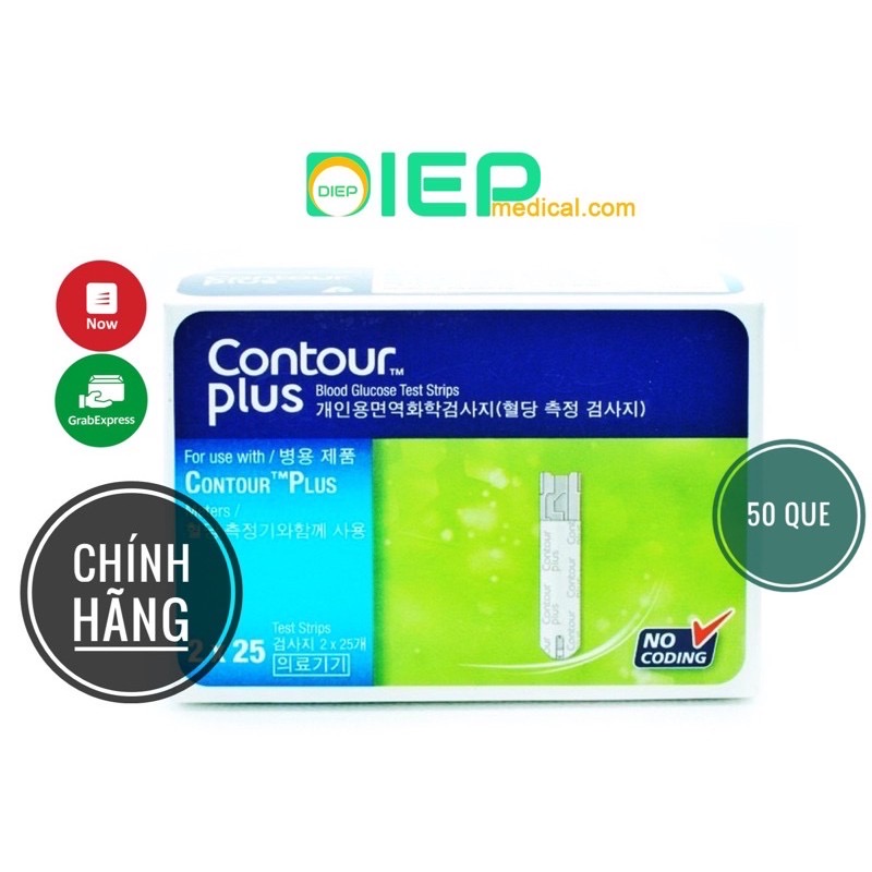 ✅ contour plus - que thử đường huyết dùng cho máy contour plus