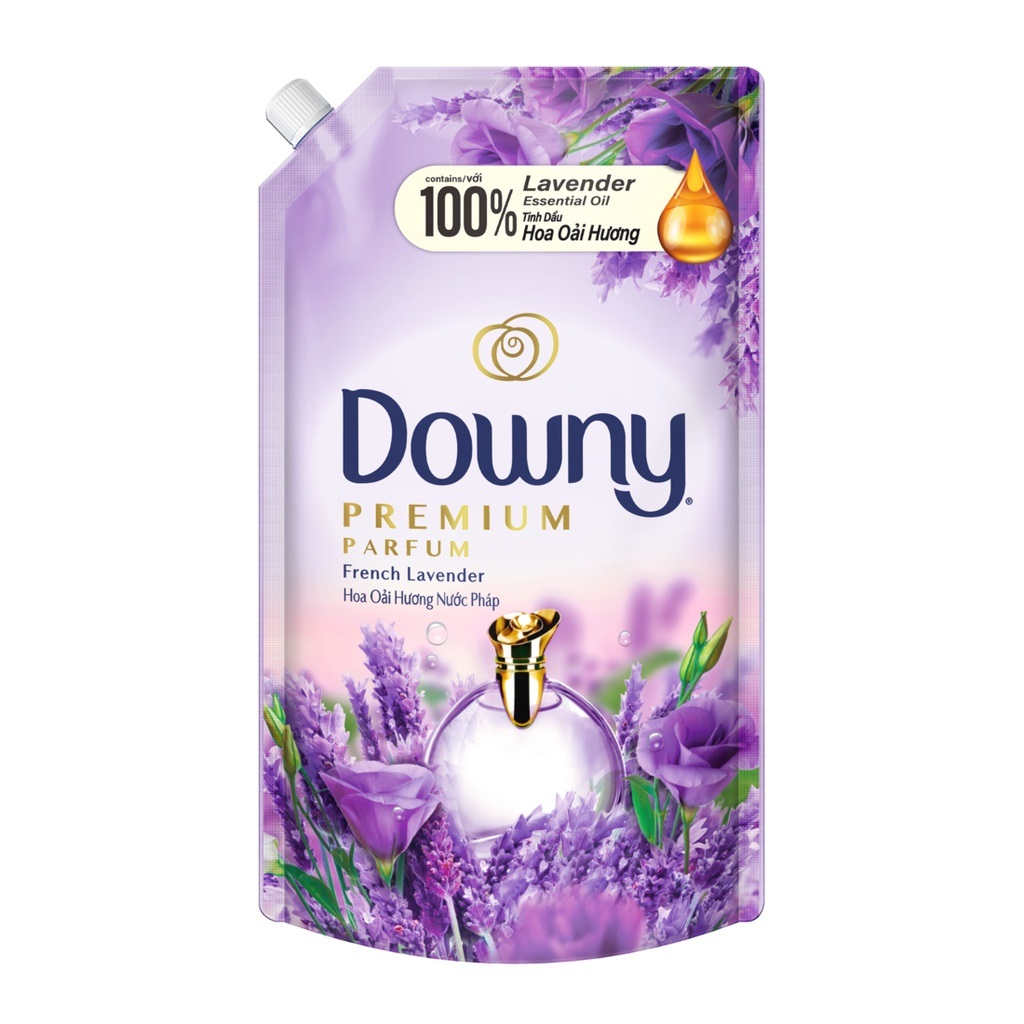 Nước xả vải downy hương hoa oải hương lavender túi 1.35l