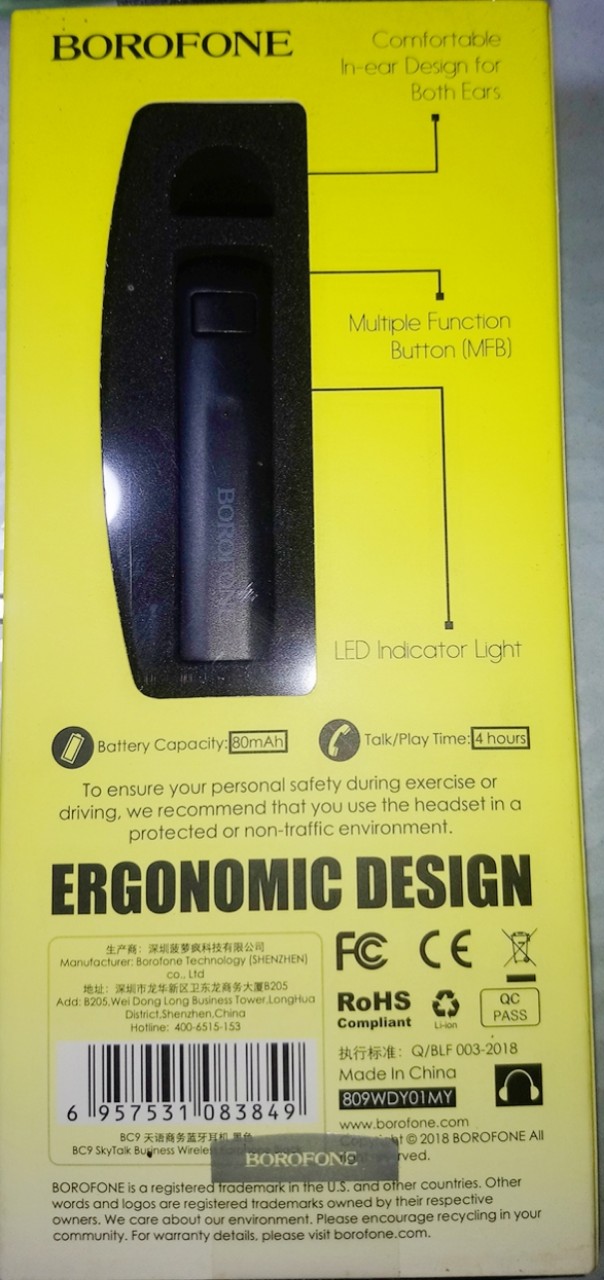 Tai nghe Bluetooth Borofone BC9 Sky Talk