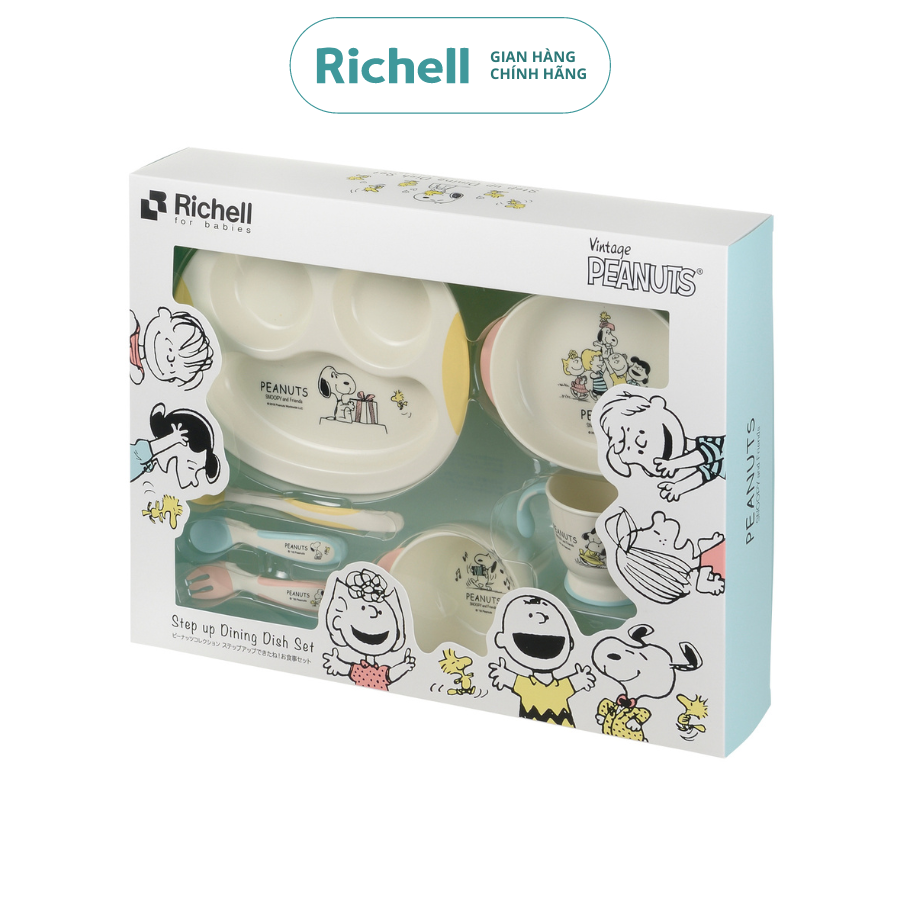 Bộ ăn dặm nâng cấp richell tli phiên bản snoopy | baby