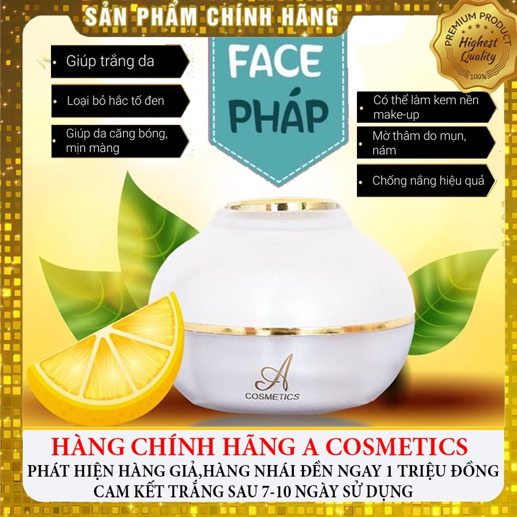 [HCM]"CHÍNH HÃNG" - KEM FACE PHÁP ACOSMESTICS 2020 - 50GR - Giảm mụn thâm nám tàn nhang chống lão hóa