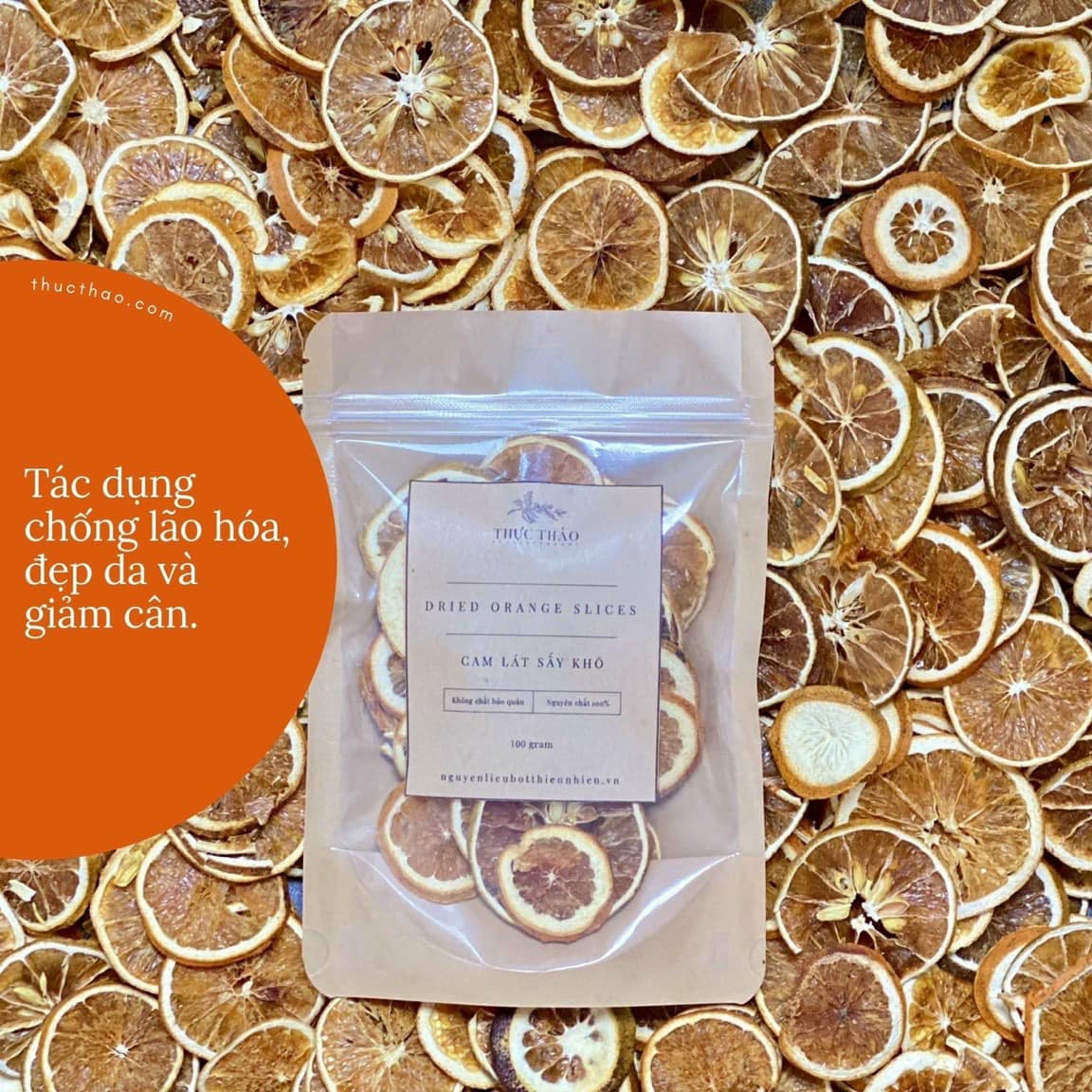 Trà cam lát sấy khô