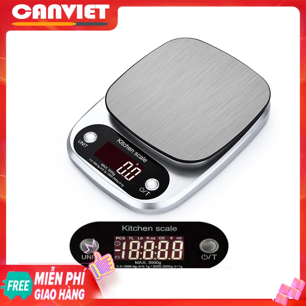 Cân điện tử nhà bếp C305 10kg 5kg 3kg Electronic dành cho nhà bếp độ chính xác cao - Cân Điện Tử Để Bàn - KHALIK